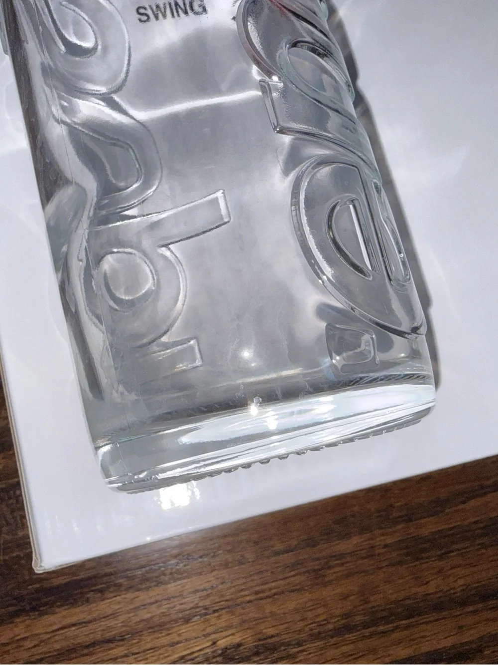SUPREME Logo Swing Top 1.0L Clear Glass Bottles - Set Of 2 - FW21 Collection